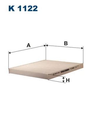 Filter, cabin air K 1122