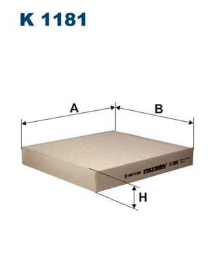 Filter, cabin air K 1181