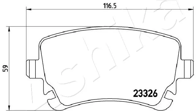 Brake Pad Set, disc brake 51-00-0907