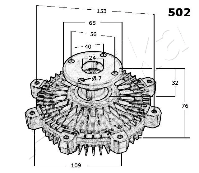 Clutch, radiator fan 36-05-502
