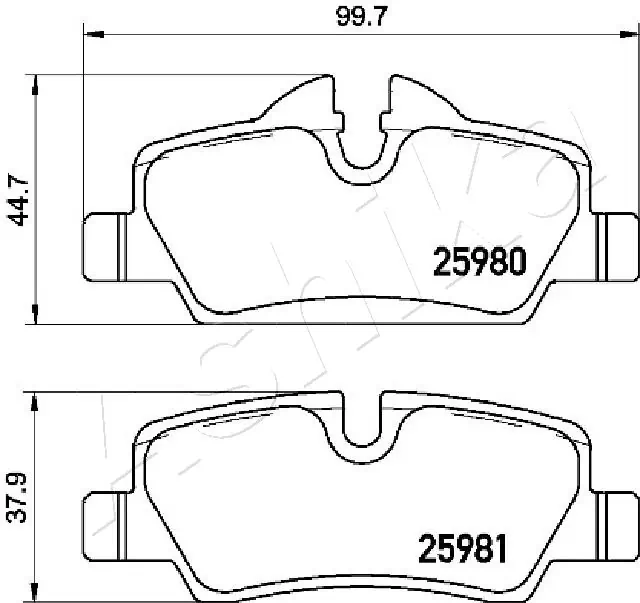 Brake Pad Set, disc brake 51-00-0118