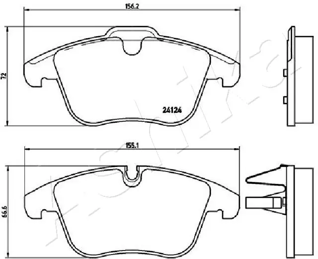 Brake Pad Set, disc brake 50-00-0340