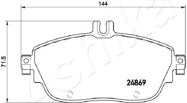 Brake Pad Set, disc brake 50-00-0503