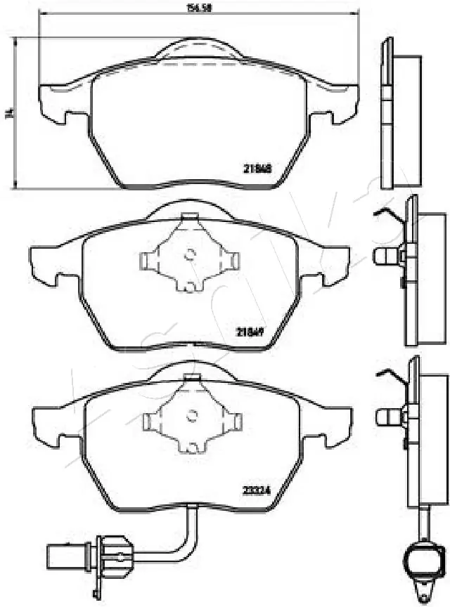 Brake Pad Set, disc brake 50-00-0313
