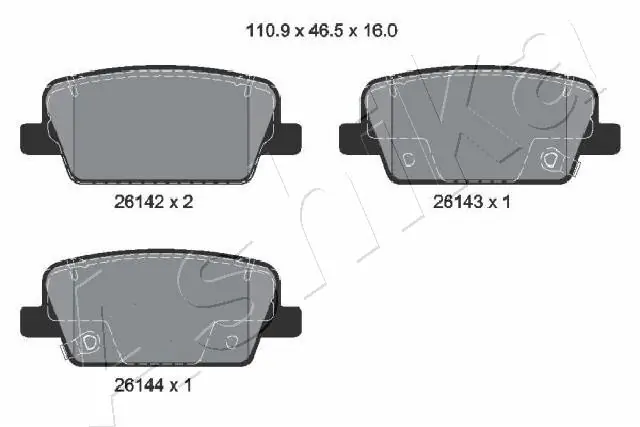 Brake Pad Set, disc brake 51-0H-H15