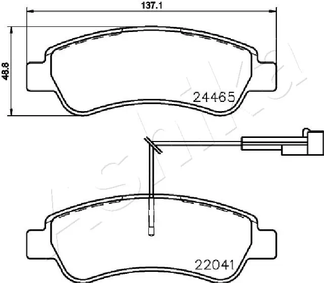 Brake Pad Set, disc brake 51-00-0609