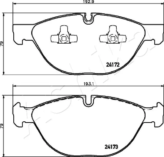 Brake Pad Set, disc brake 50-00-0134