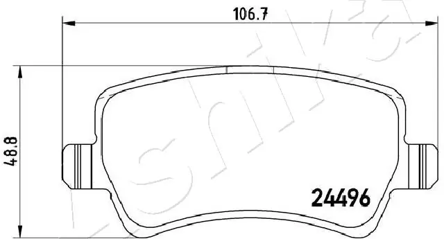 ASHIKA 51-00-0321 Brake Pad Set, disc brake