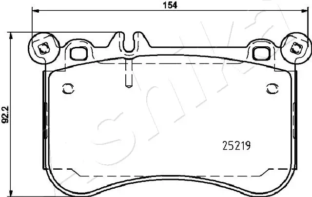 Brake Pad Set, disc brake 50-00-0523