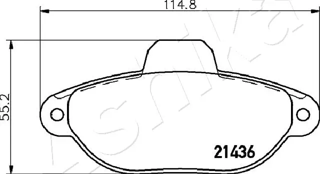 Brake Pad Set, disc brake 50-00-0227