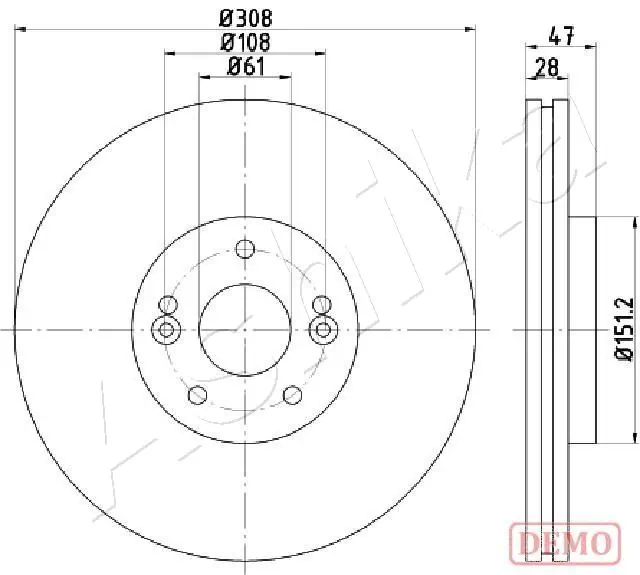 Brake Disc 60-00-0713C