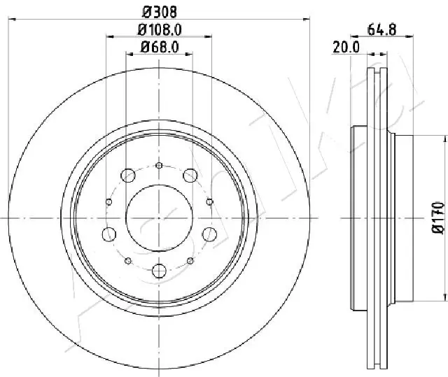 Brake Disc 61-00-0326