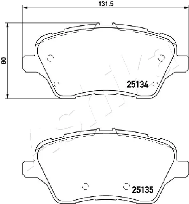 Brake Pad Set, disc brake 50-00-0301