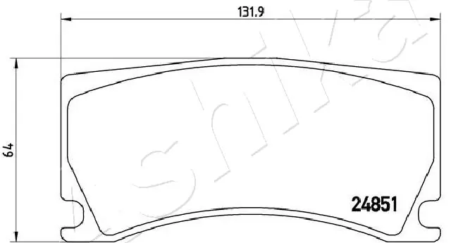 Brake Pad Set, disc brake 50-00-0656