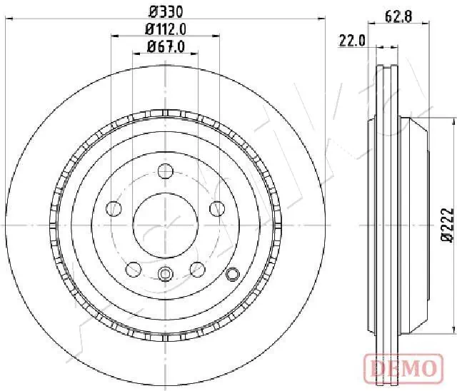 Brake Disc 61-00-0519C