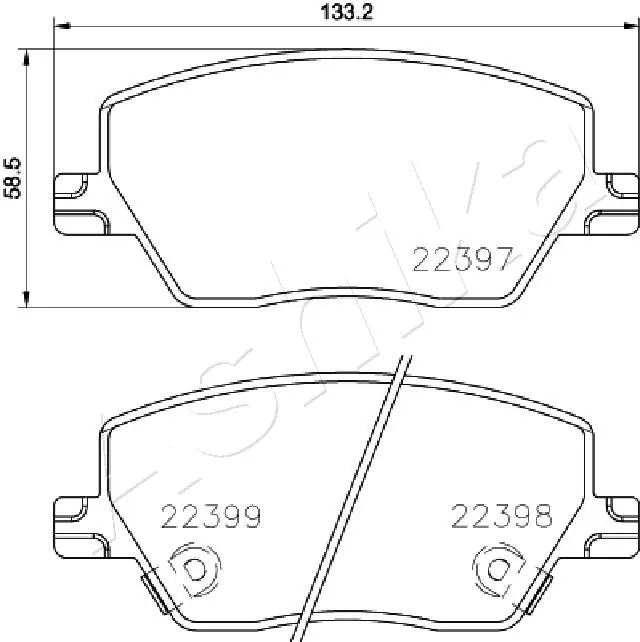 Brake Pad Set, disc brake 50-00-0230