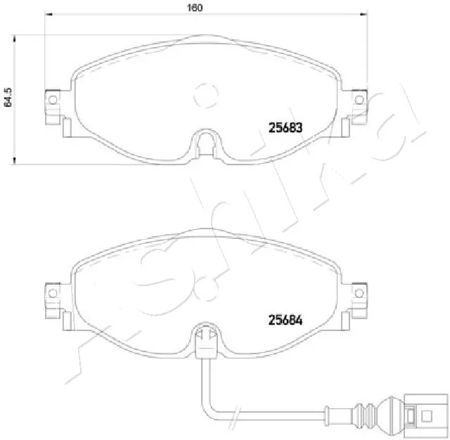 Brake Pad Set, disc brake 50-00-0907