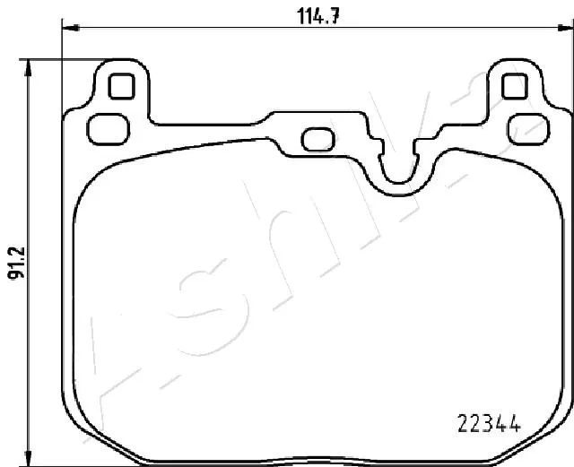 Brake Pad Set, disc brake 50-00-0135