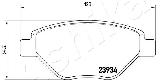 Brake Pad Set, disc brake 50-00-0716