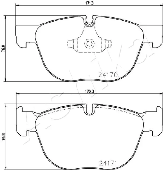 Brake Pad Set, disc brake 50-00-0132