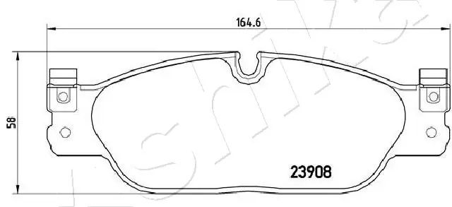 Brake Pad Set, disc brake 50-00-0345