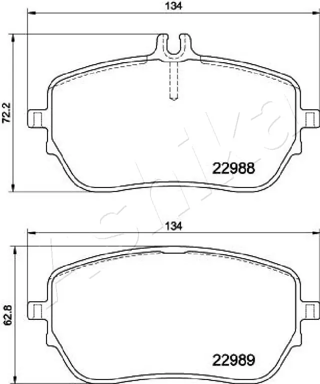 Комплект тормозных колодок, дисковый тормоз 50-00-0549