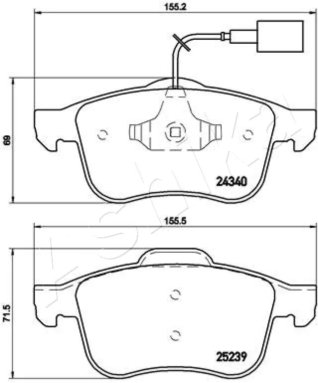 Brake Pad Set, disc brake 50-00-0247