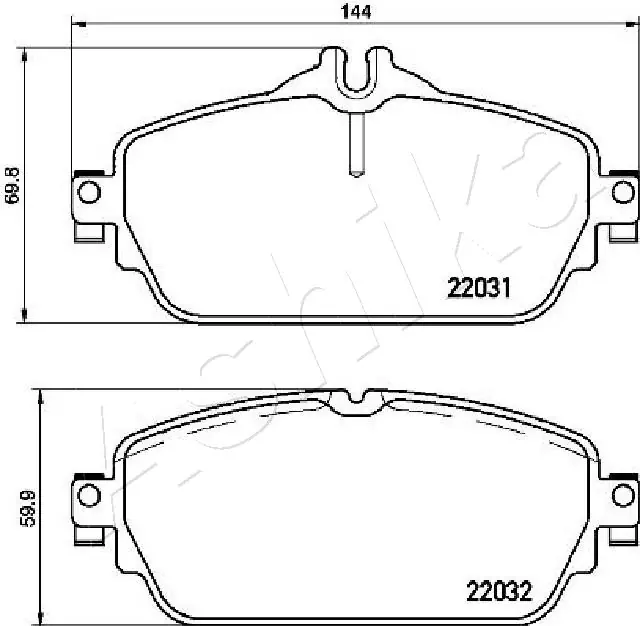 Brake Pad Set, disc brake 50-00-0529