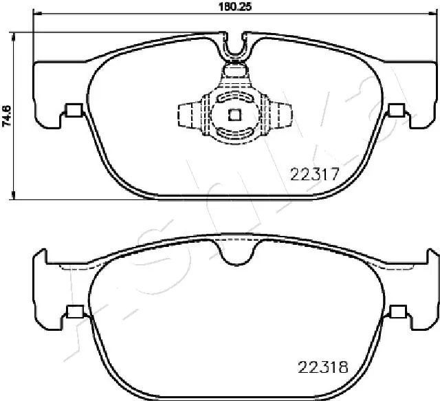 Brake Pad Set, disc brake 50-00-0333