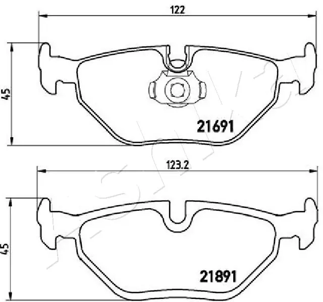 Brake Pad Set, disc brake 51-00-0110
