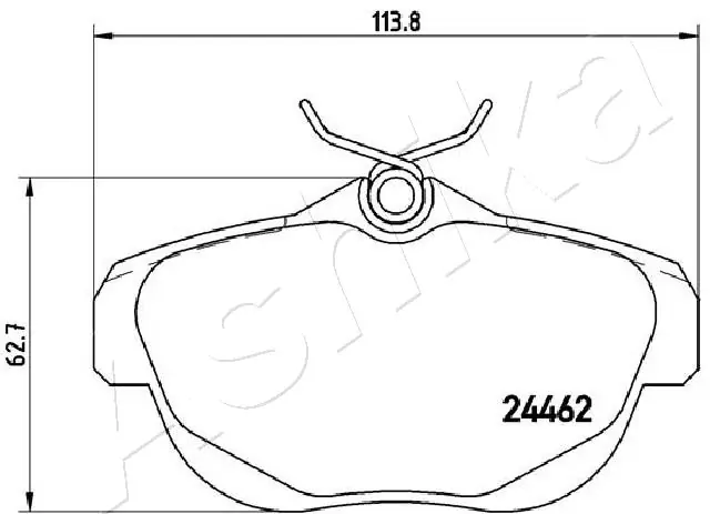 ASHIKA 51-00-0607 Brake Pad Set, disc brake