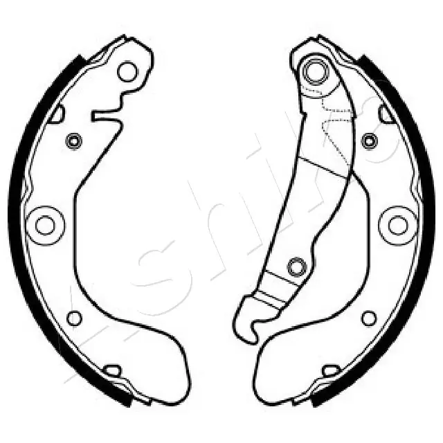 Brake Shoe Set 55-0W-W10