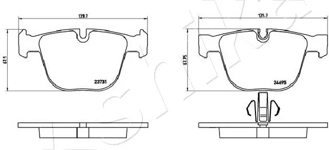 Brake Pad Set, disc brake 51-00-0115