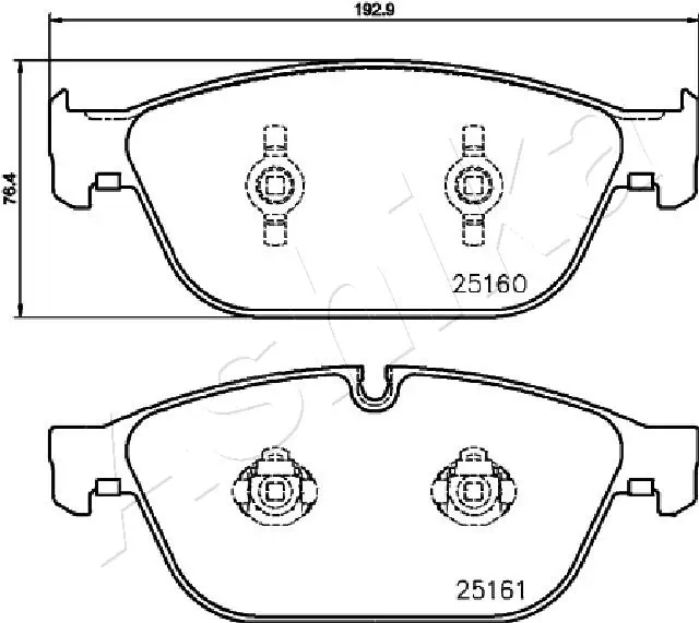 Brake Pad Set, disc brake 50-00-0930