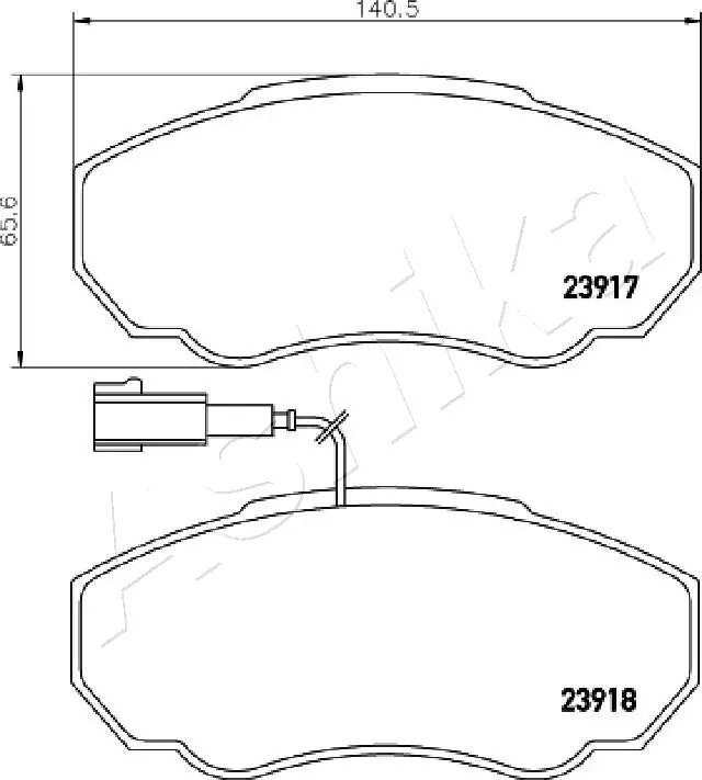 Brake Pad Set, disc brake 50-00-0222
