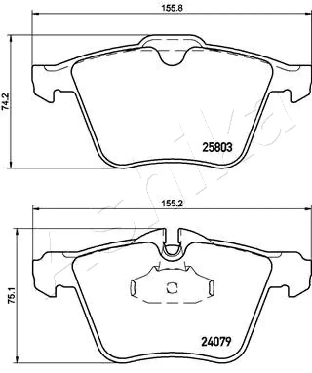 Brake Pad Set, disc brake 50-00-0346