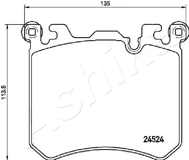 Brake Pad Set, disc brake 50-00-0133