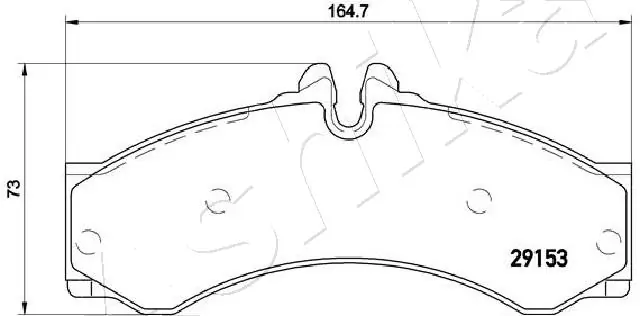 Brake Pad Set, disc brake 50-00-0540