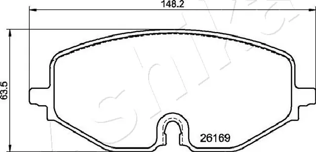 Brake Pad Set, disc brake 50-00-0964