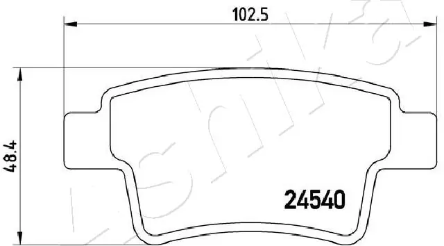 Brake Pad Set, disc brake 51-00-0603