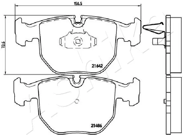 Brake Pad Set, disc brake 50-00-0121