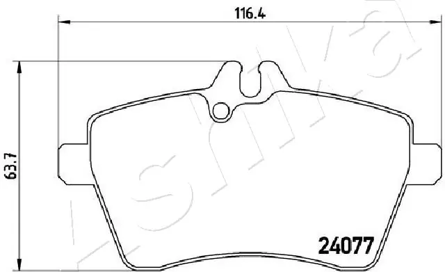 Brake Pad Set, disc brake 50-00-0502