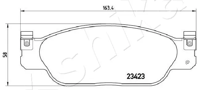 ASHIKA 50-00-0337 Brake Pad Set, disc brake