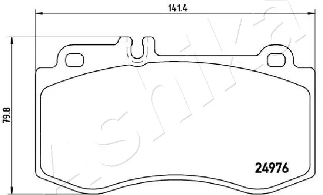 Brake Pad Set, disc brake 50-00-0522