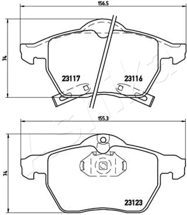 Brake Pad Set, disc brake 50-00-0412