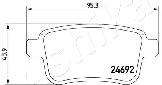 Brake Pad Set, disc brake 51-00-0508
