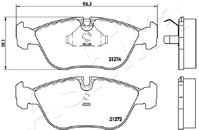 Brake Pad Set, disc brake 50-00-0327