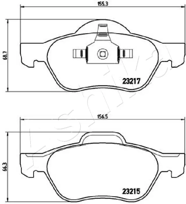 Brake Pad Set, disc brake 50-00-0709