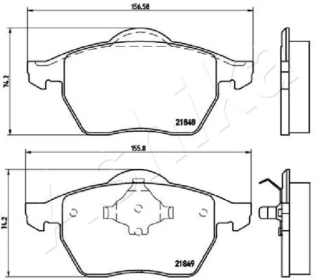 Brake Pad Set, disc brake 50-00-0312