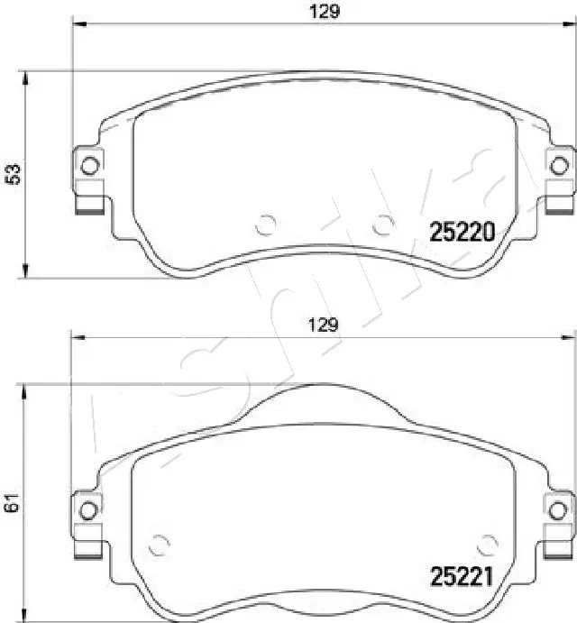Brake Pad Set, disc brake 50-00-0614